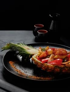 Gourmet Japanese Dish Served In Halved Grilled Pin 2023 11 27 04 56 44 Utc 1